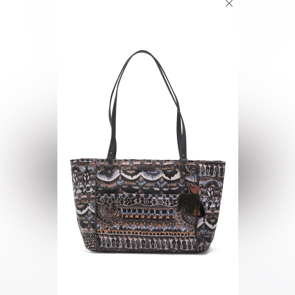 NWT Sakroots Artist Circle Printed Metro Satchel Purse